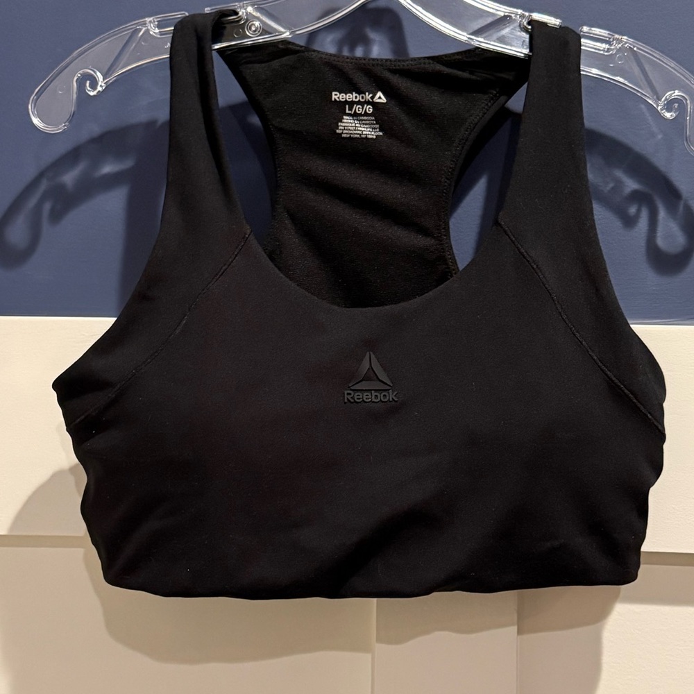 Reebok Women's Classic Black Sports Bra Size L